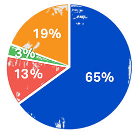 Pie chart - our strategy towards net zero